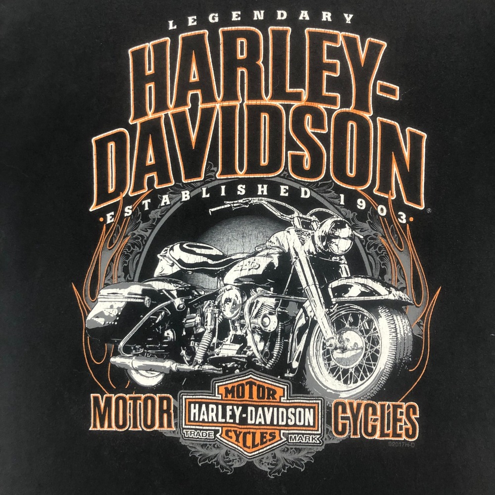 Legendary‎ Harley Davidson Cycles T-Shirt Crystal River FL Motorcycle